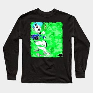 A Scared Demon Girl Long Sleeve T-Shirt